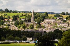 Panoramic view of Bakewell: image credit - Peter McDermott under licence CC BY-SA 2.0